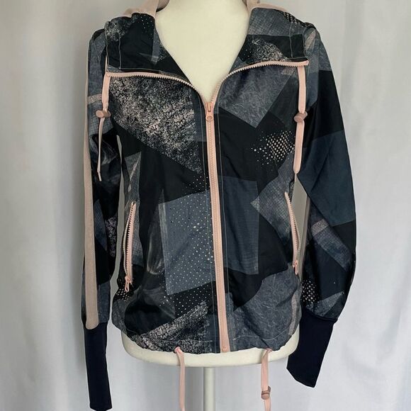 ZYIA Active Bomber Jacket Navy/Pink Size XS - Picture 1 of 13